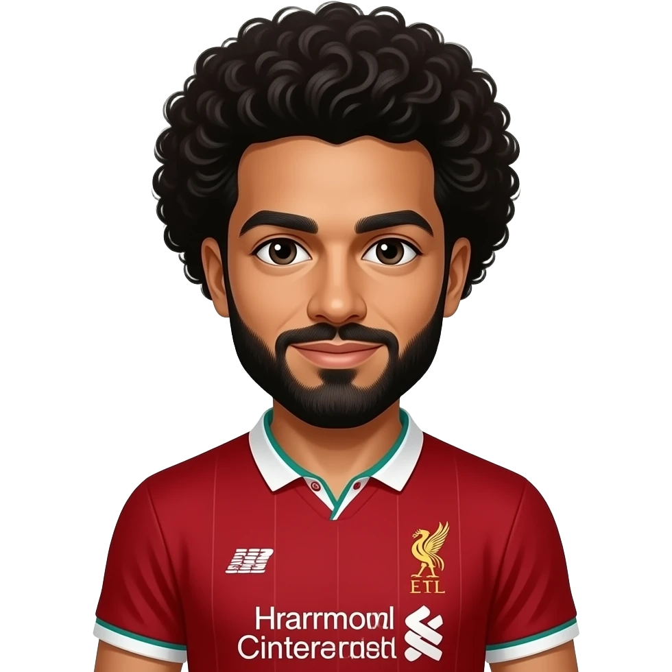 Mohammed salah in liverpool shirt emoji
