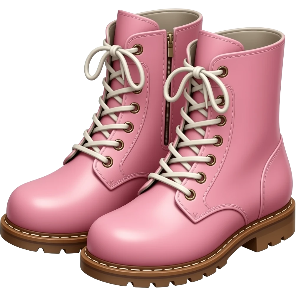 pink boot pair emoji