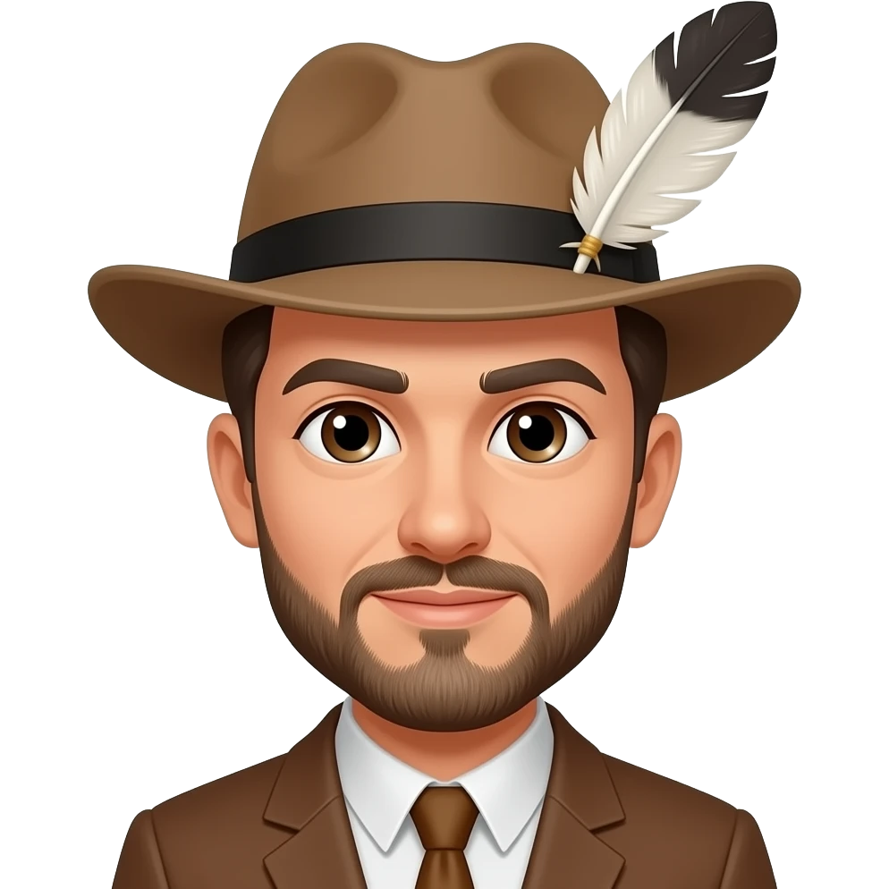 man with Feathered Hat emoji