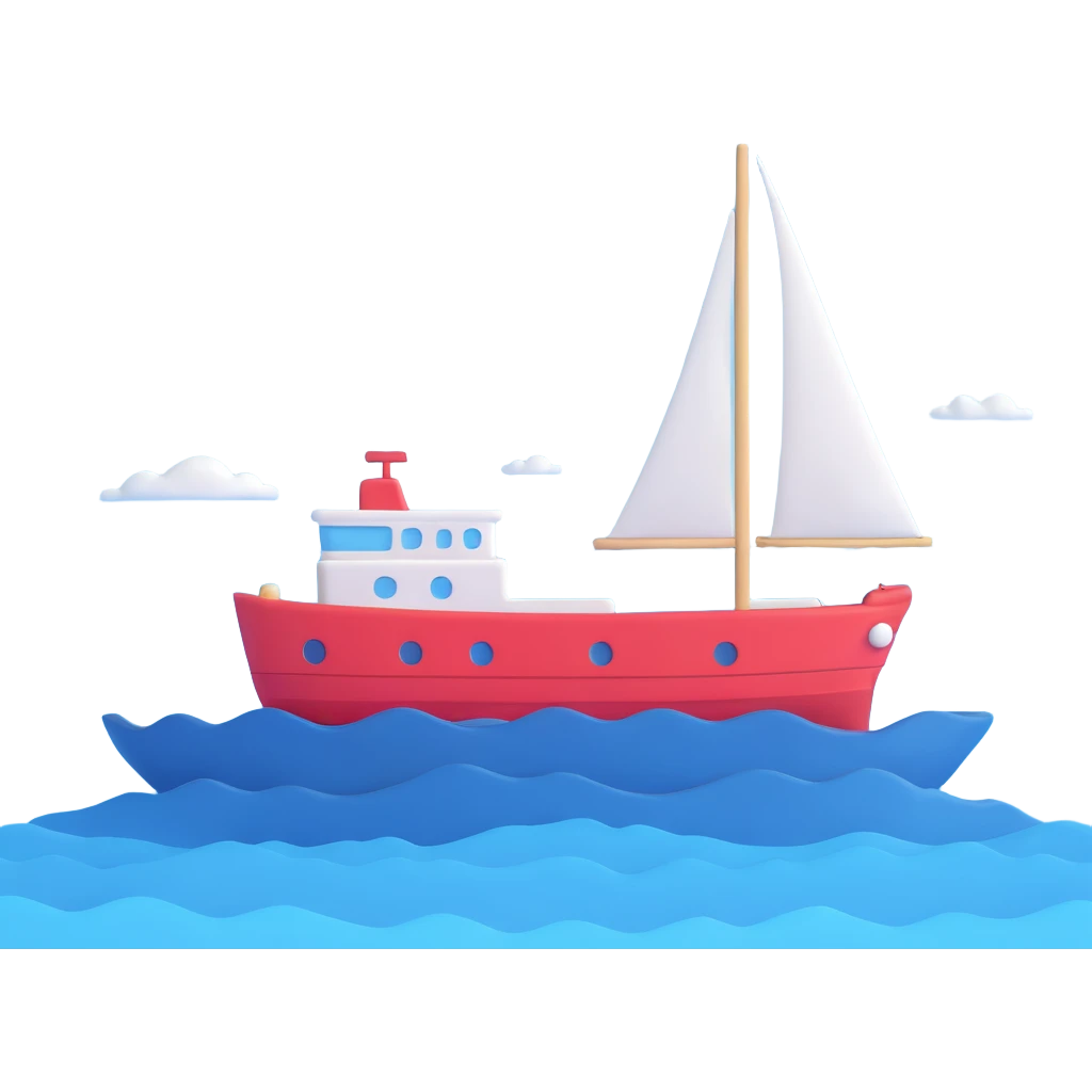 A sea in blue pastel colors emoji