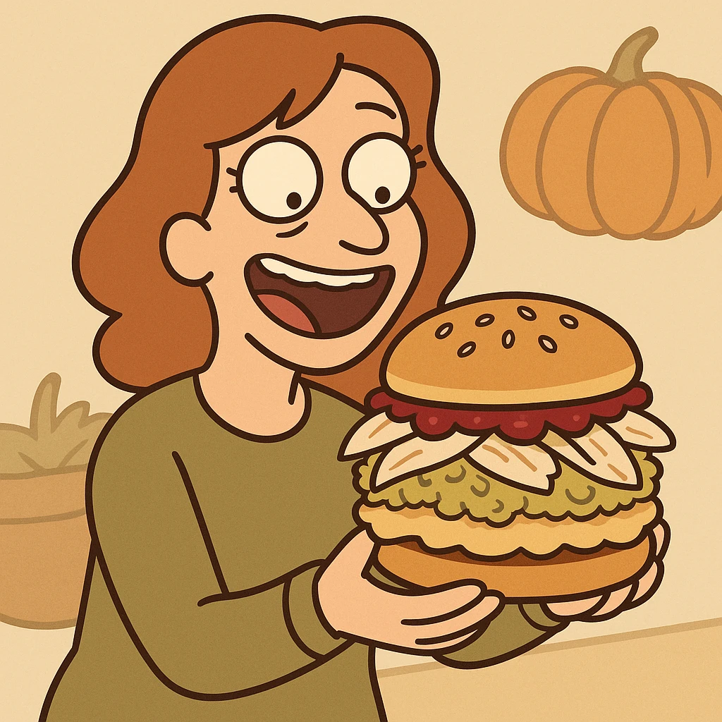 Thanksgiving burger emoji