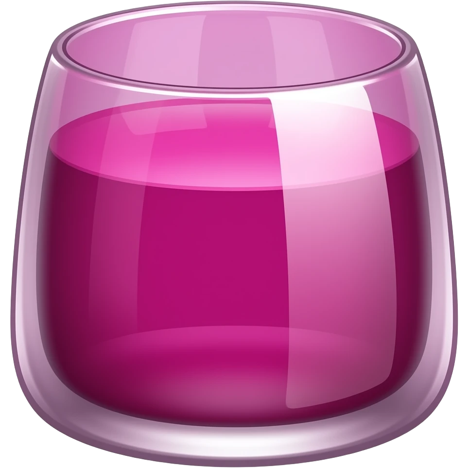 magenta de vidro neon emoji