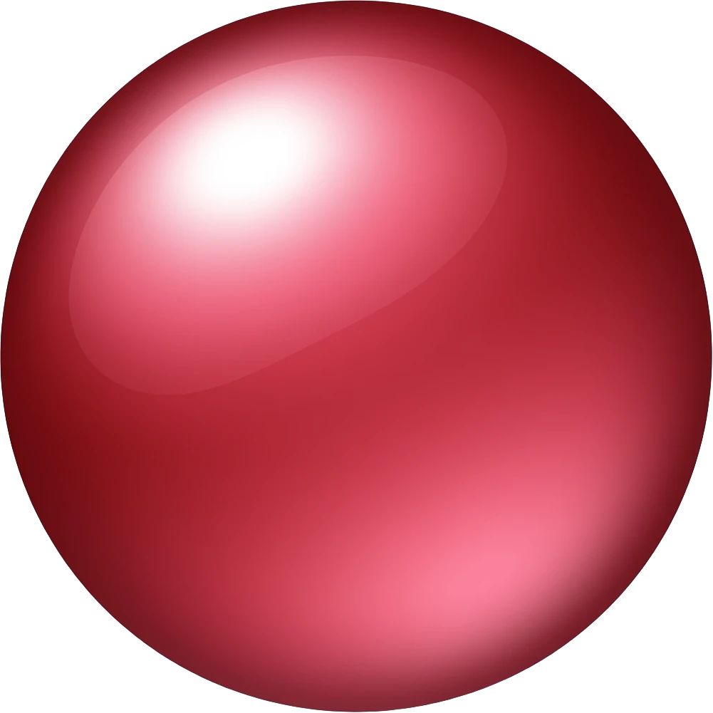 red pearl orb - circular icon copy/paste emoji