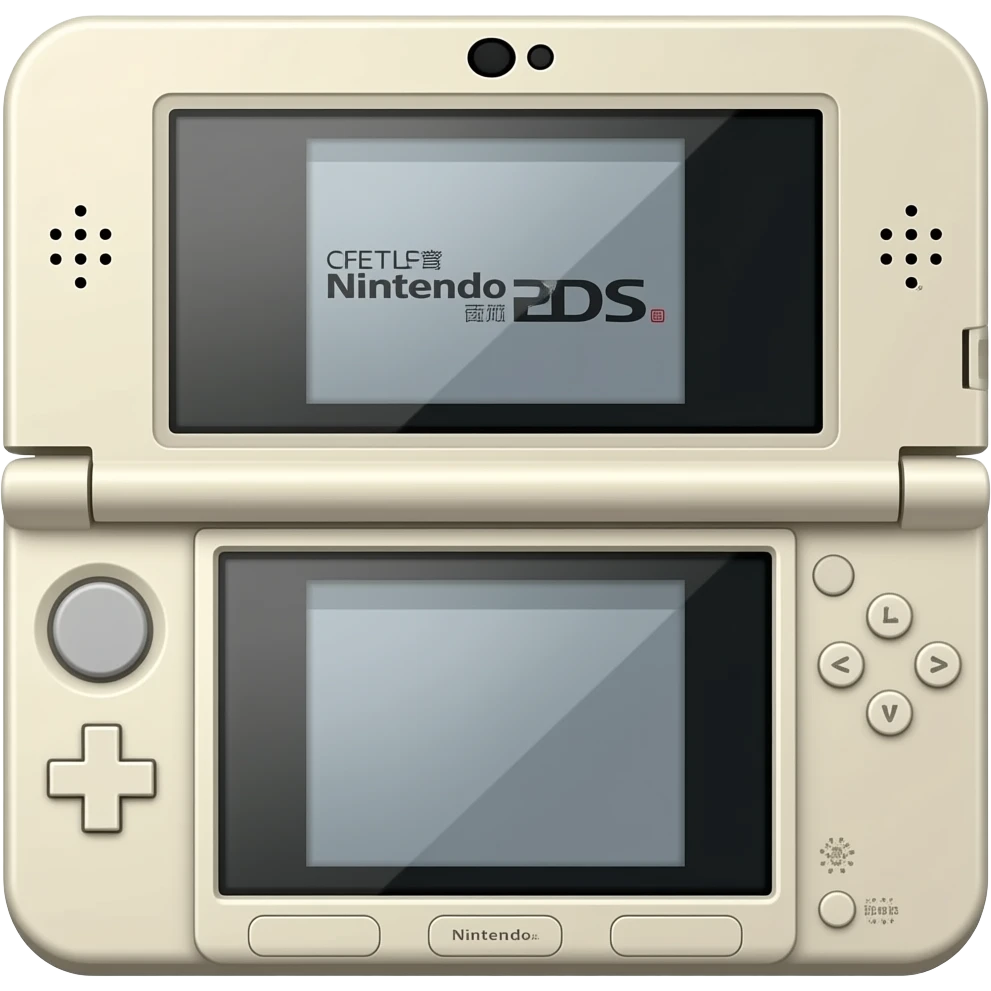 Consola Nintendo 3DS en color beige emoji