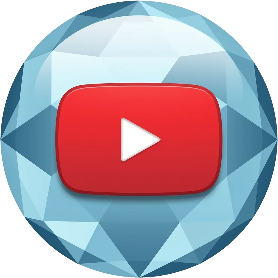 YouTube Dimond play bottom emoji