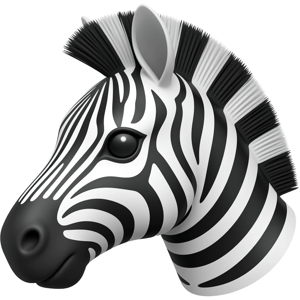 zebra head baton emoji