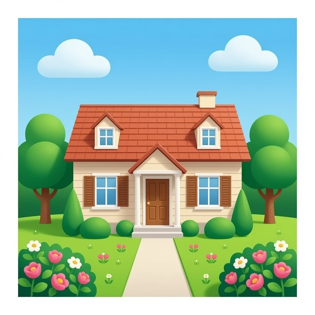 House with Garden emoji