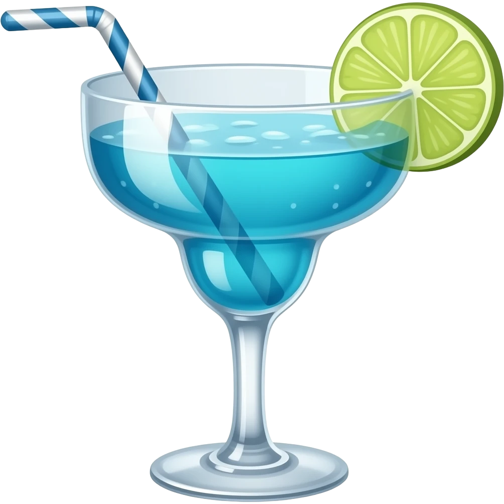 margarita azul emoji