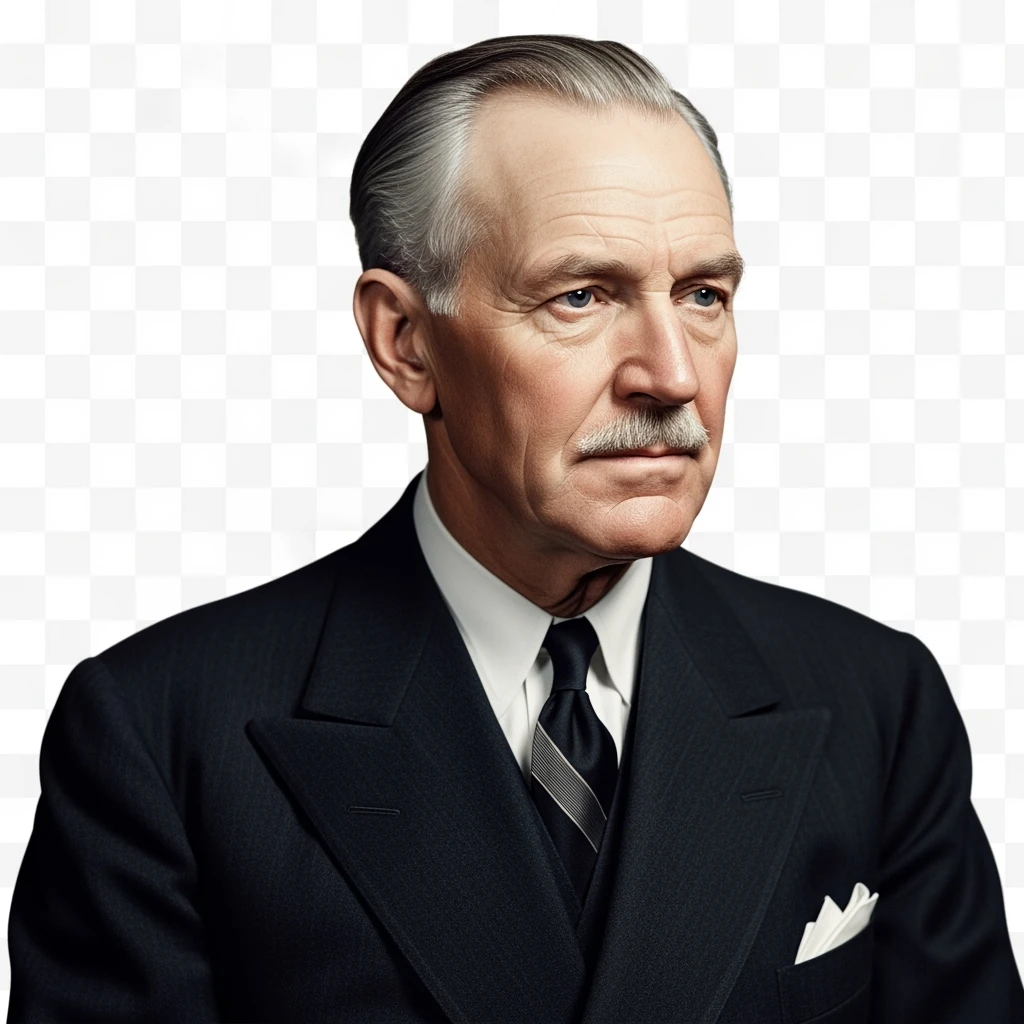 Generate in realistic style Henry Ford. png on transparent background emoji