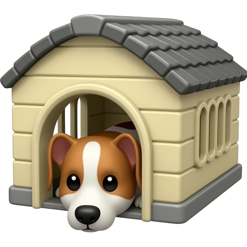 Dog kennel object emoji