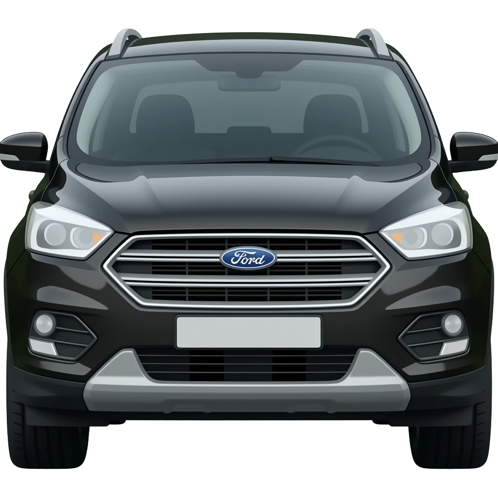 ford back kuga mk II tractand rulota burstner in spate black dark grey emoji