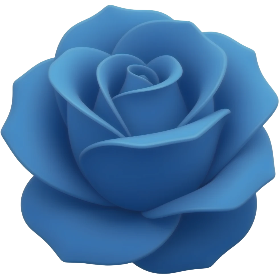 Rosa azul emoji