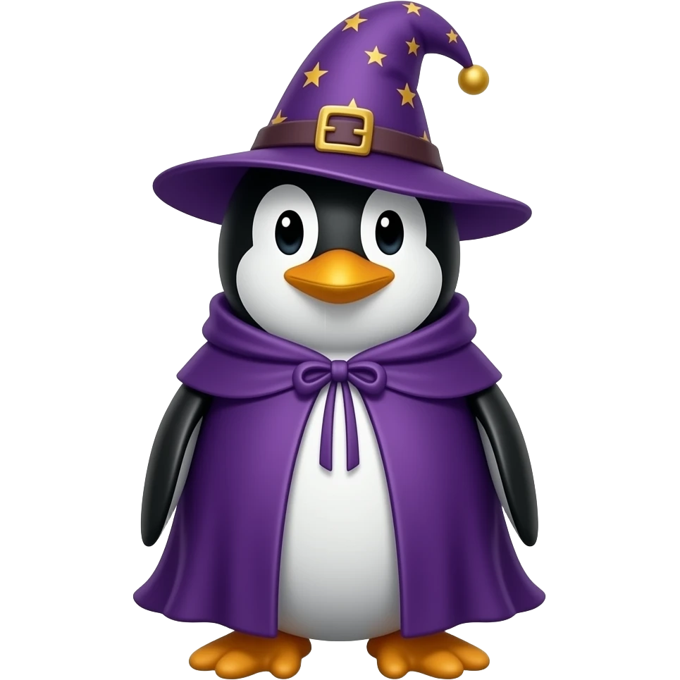 Penguin Wizard emoji