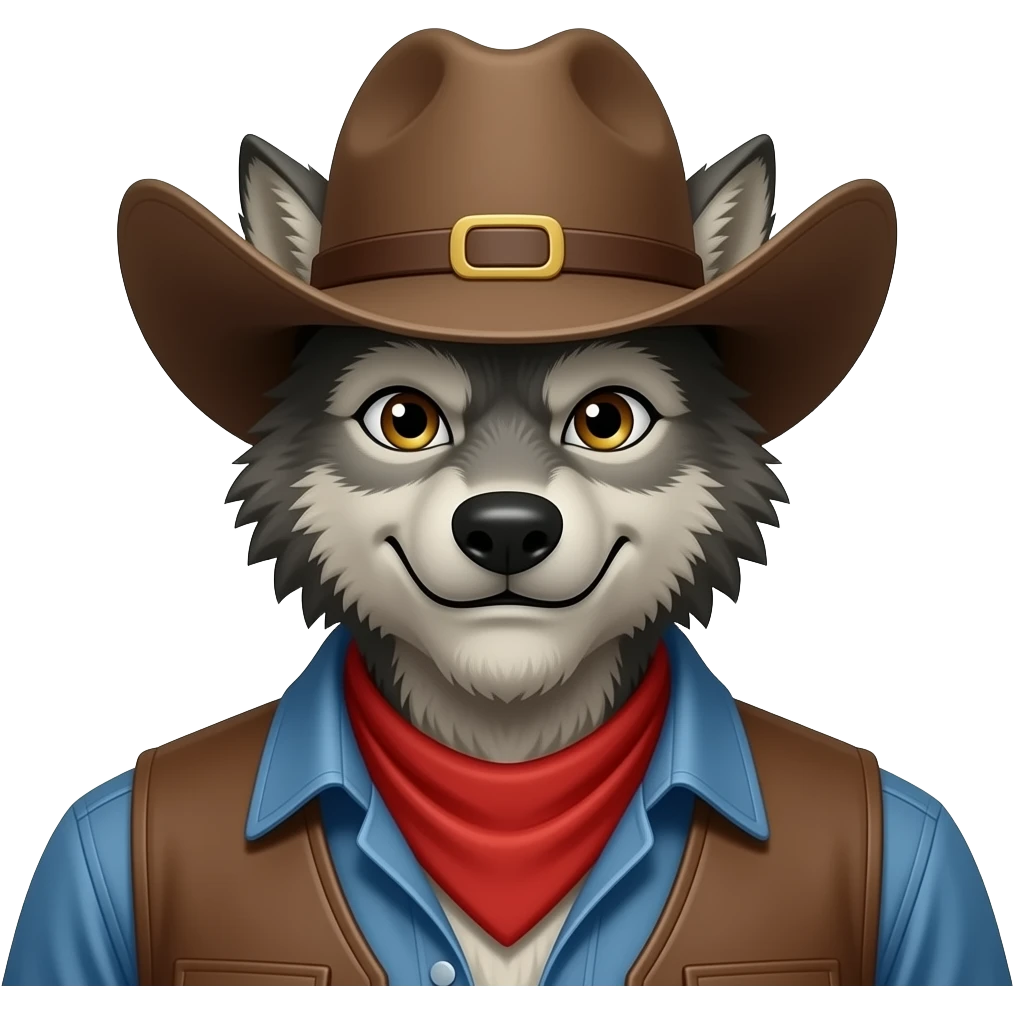 Werewolf cowboy emoji