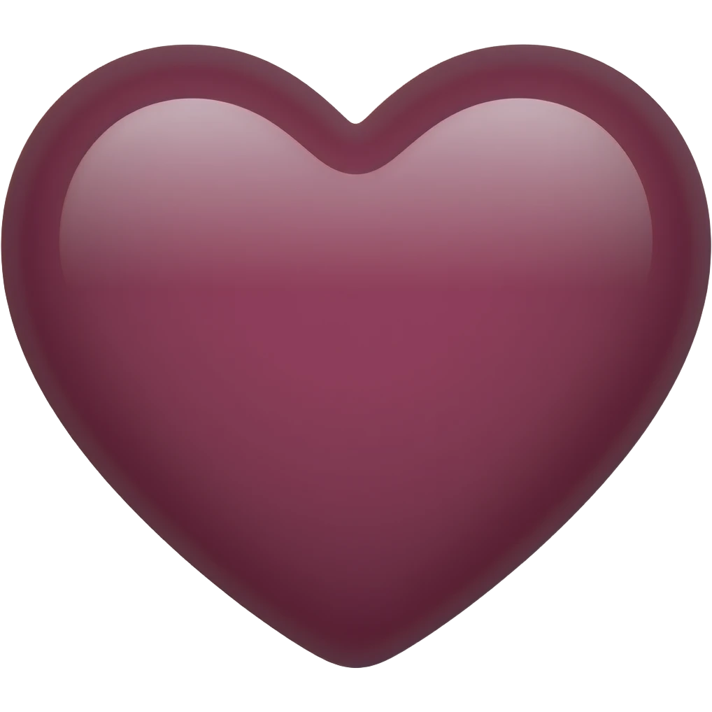Maroon heart emoji