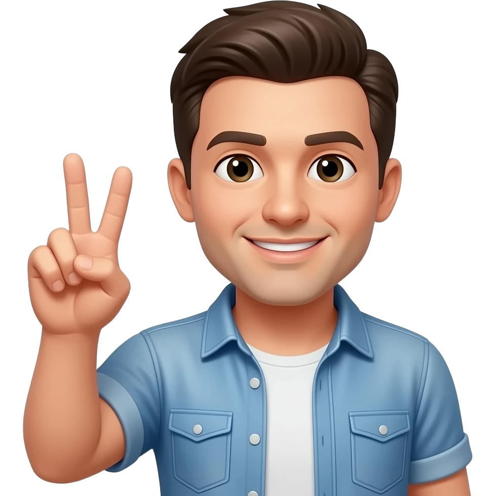 Damso signe main  v emoji