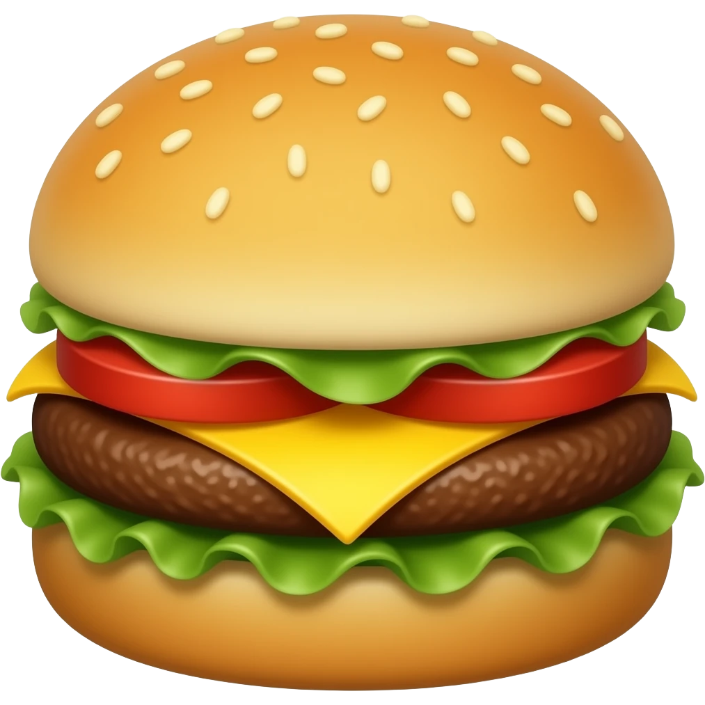 A cheeseburger emoji