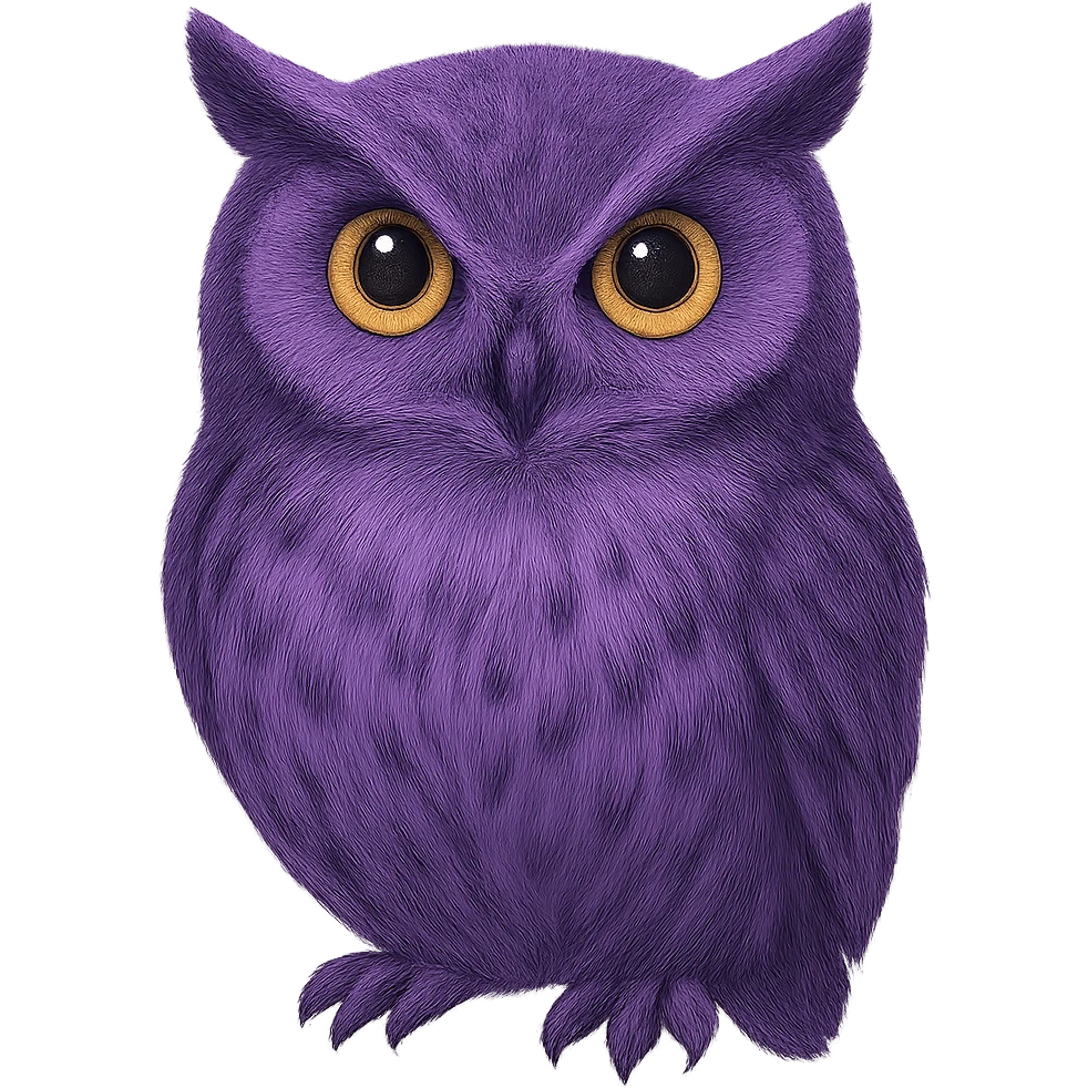 purple owl emoji