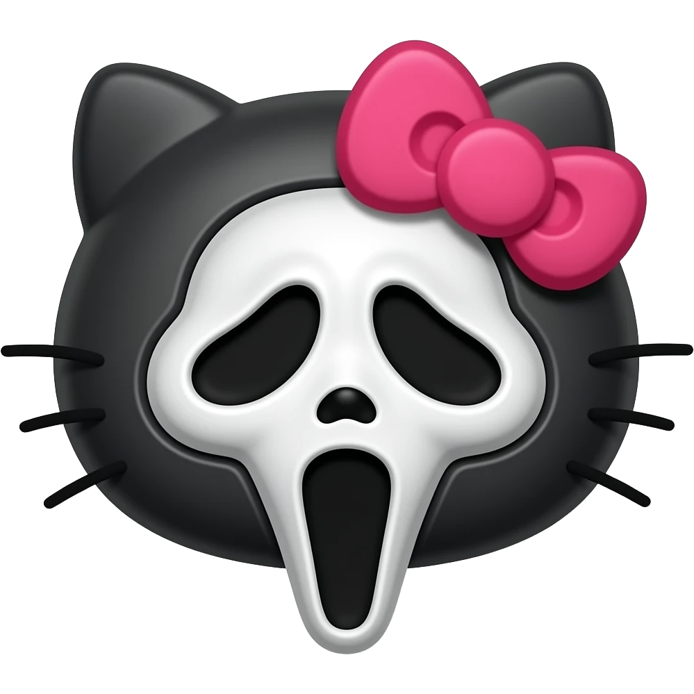 ghostface hello kitty emoji