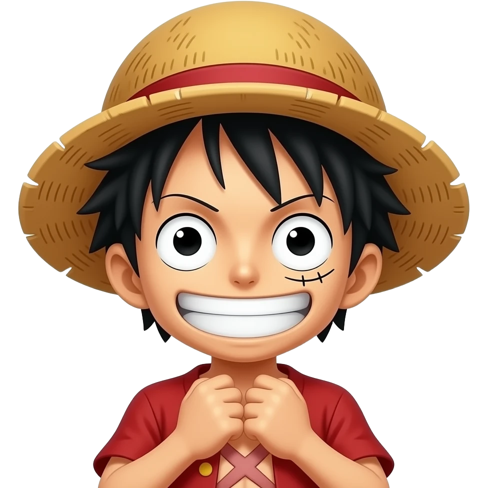 Luffy choqued emoji