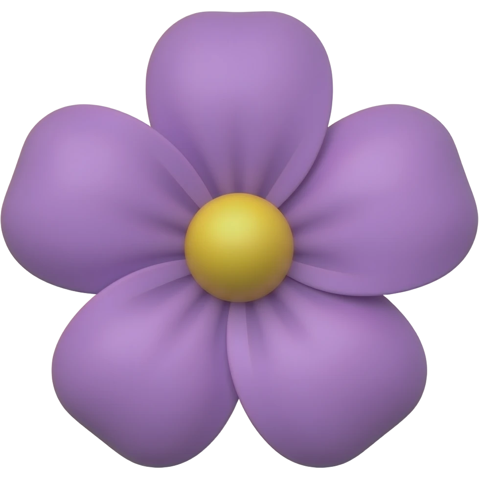 Purple flower emoji