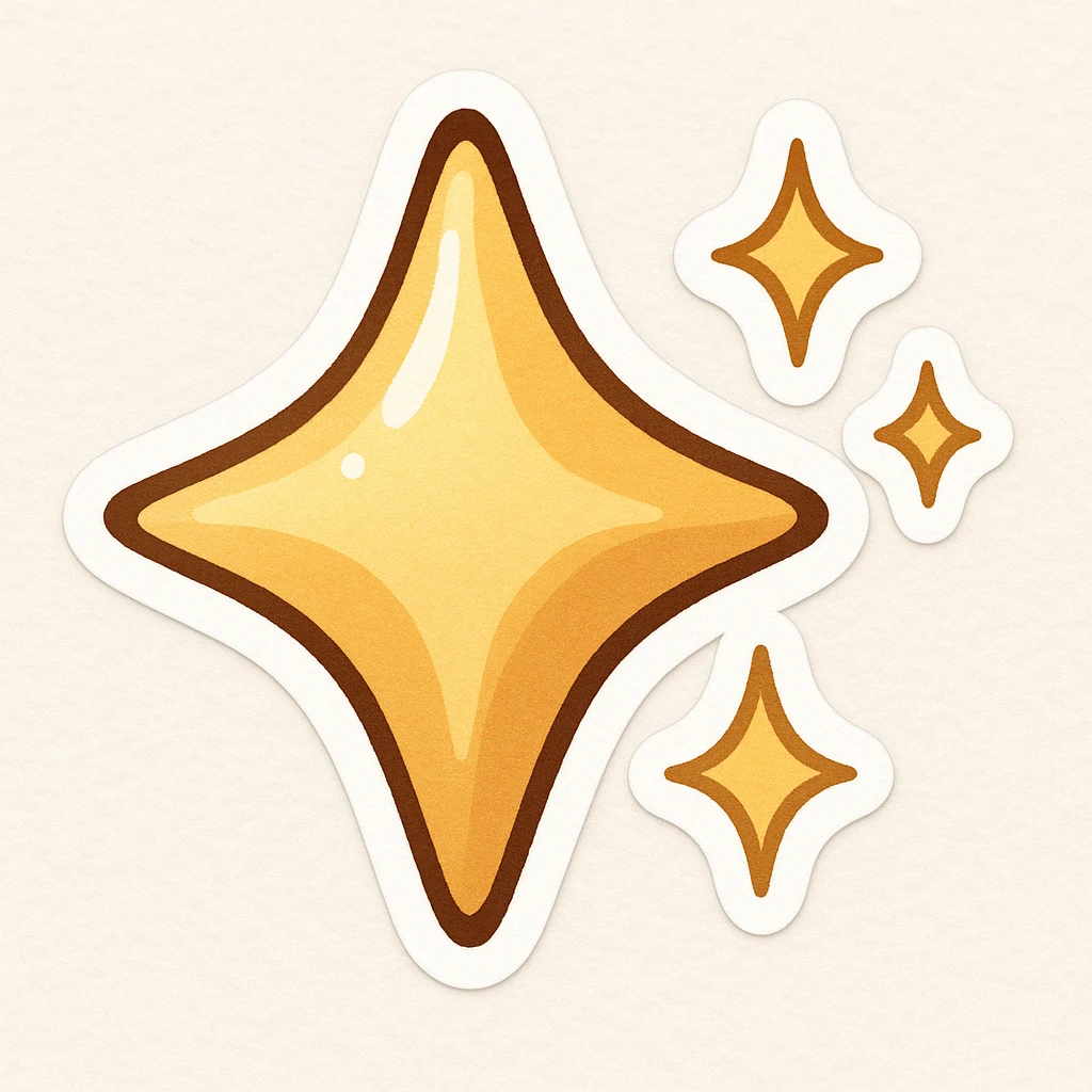 sparkly object emoji