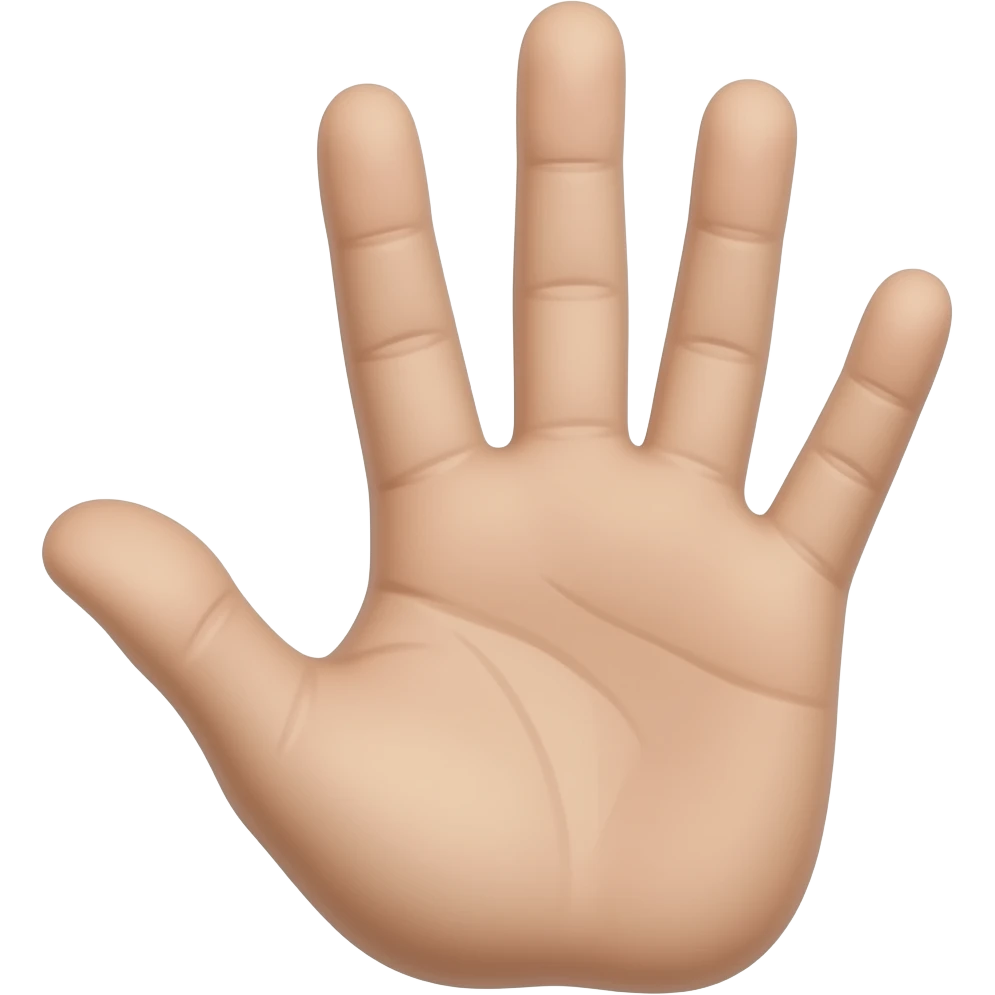 Plus grande les traces de mains emoji