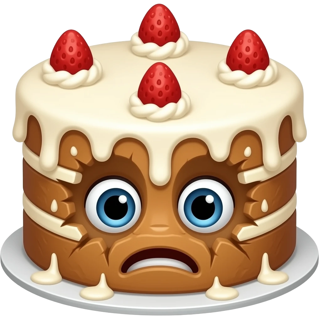 Face smashed in cake emoji