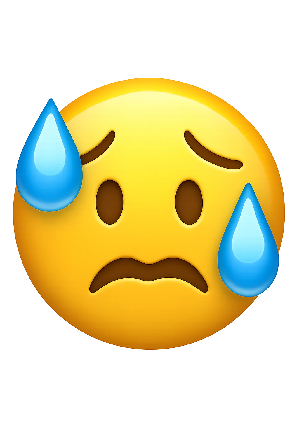 sudorazione fredda emoji stile iphone emoji