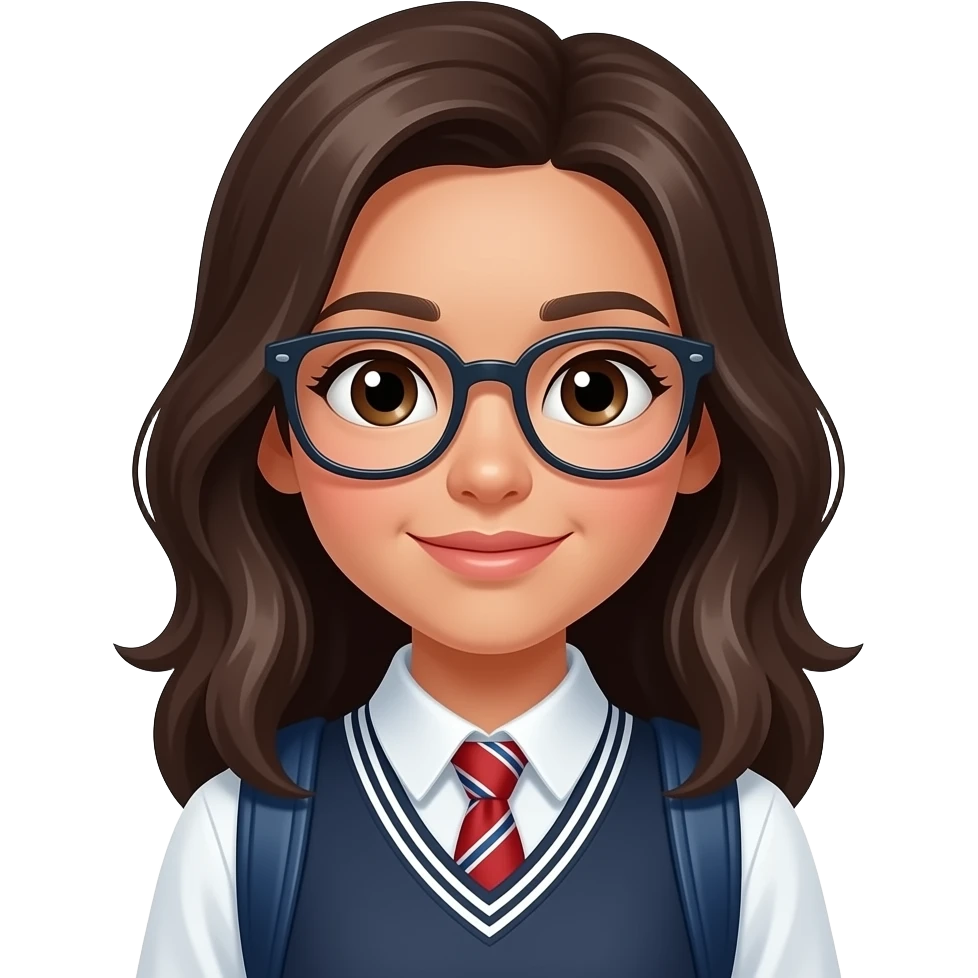 Cute high school student emoji