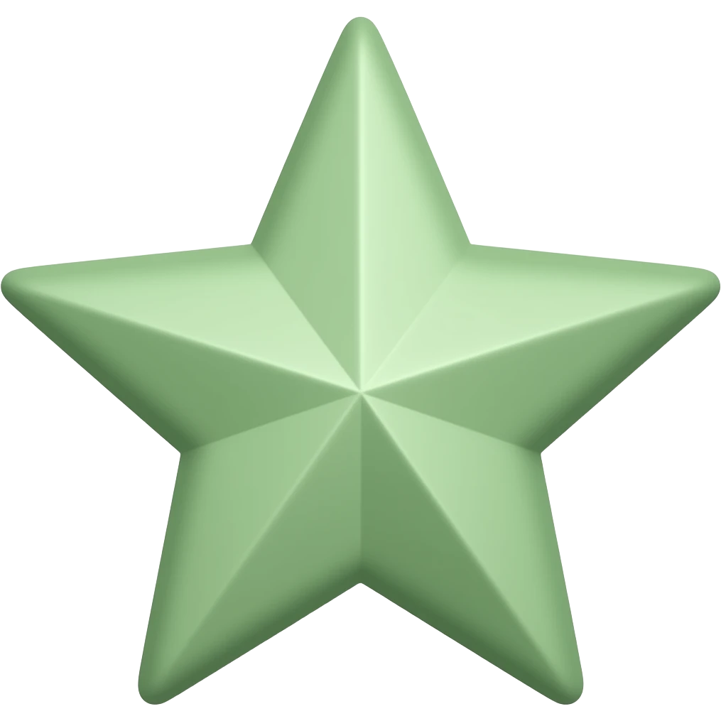 SAGE GREEN  STAR emoji