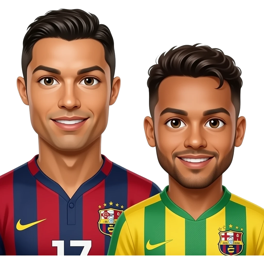 Make ronaldo with neymar emoji