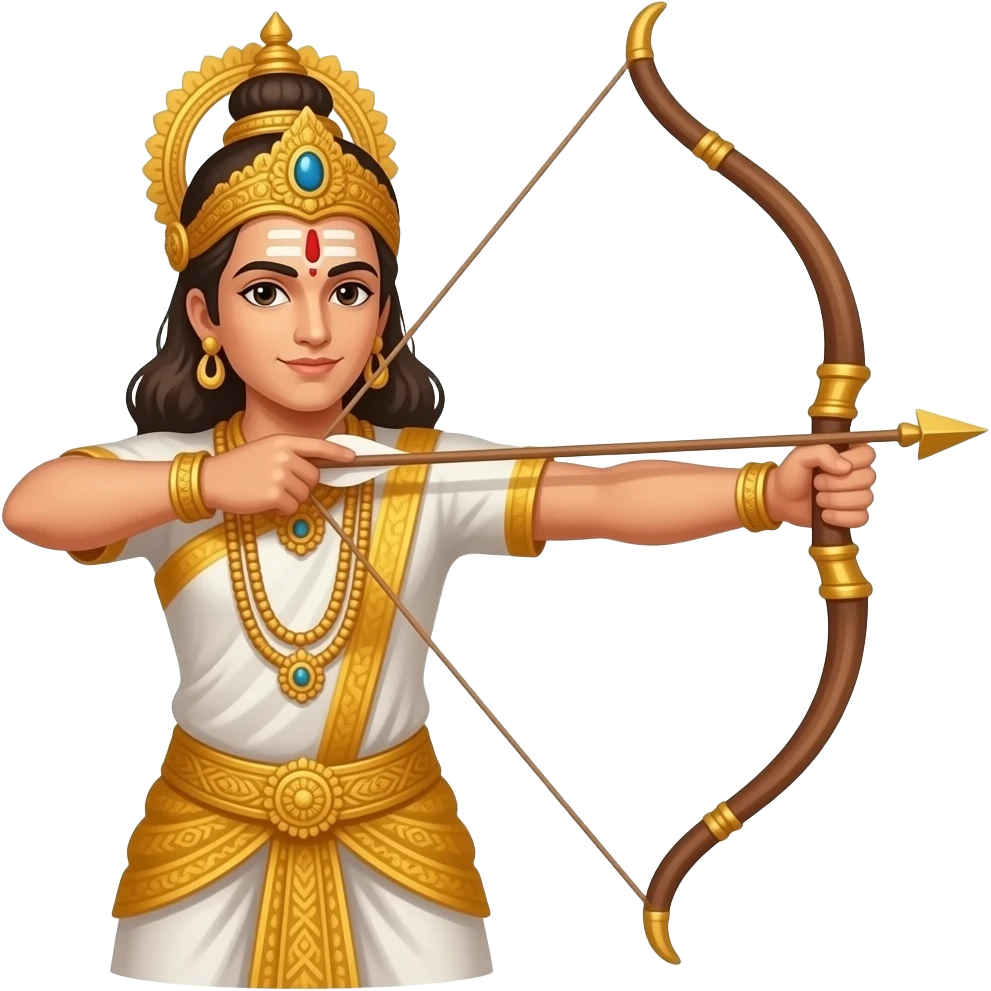 divine sringam Bow emoji facing towords right side emoji