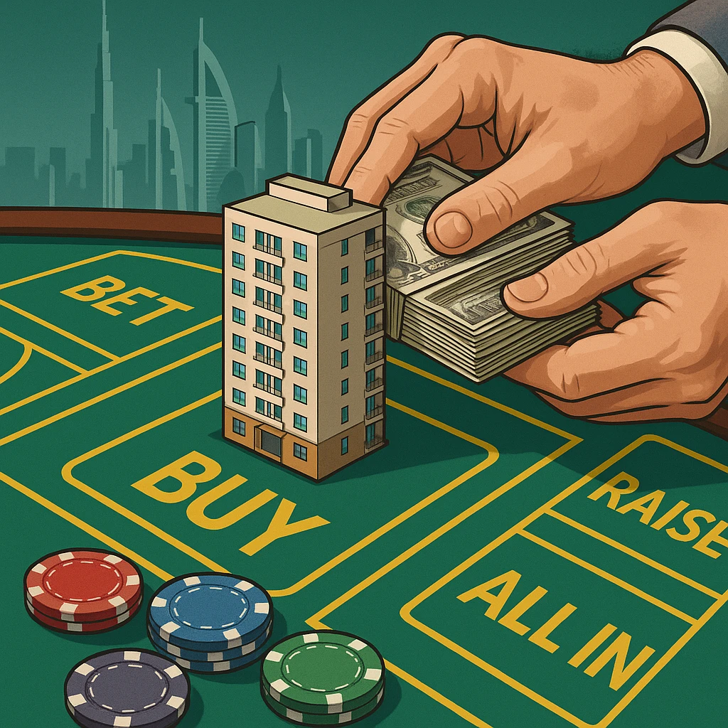 Betting on buying an apartment in Dubai emoji