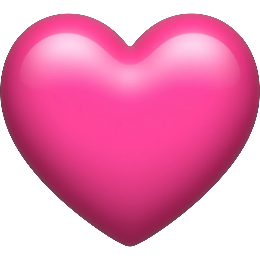 Розовое сердце emoji