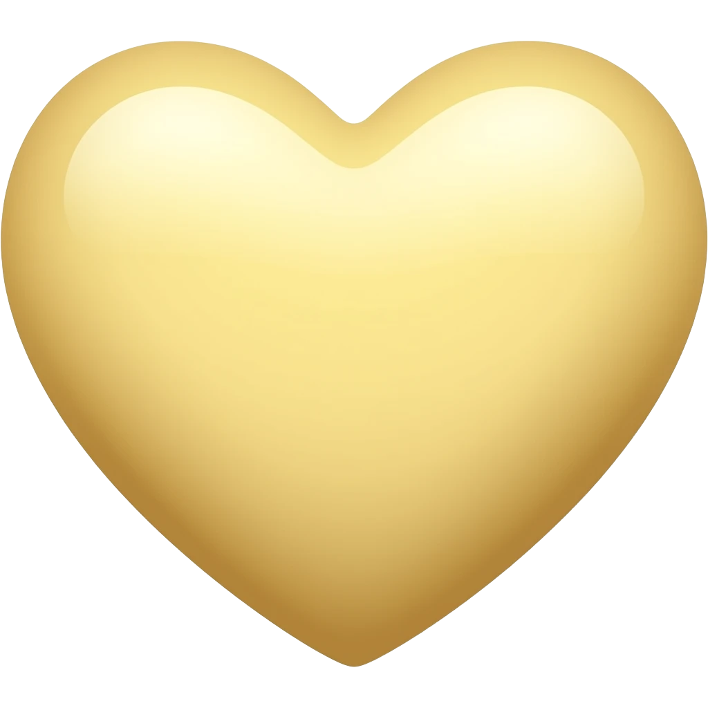 butter colored heart emoji