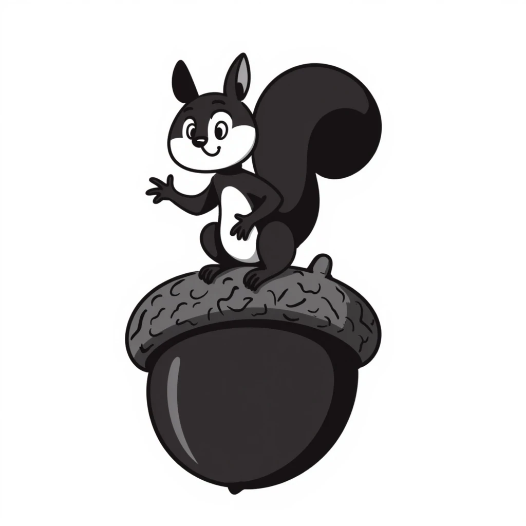 A squirrel emoji