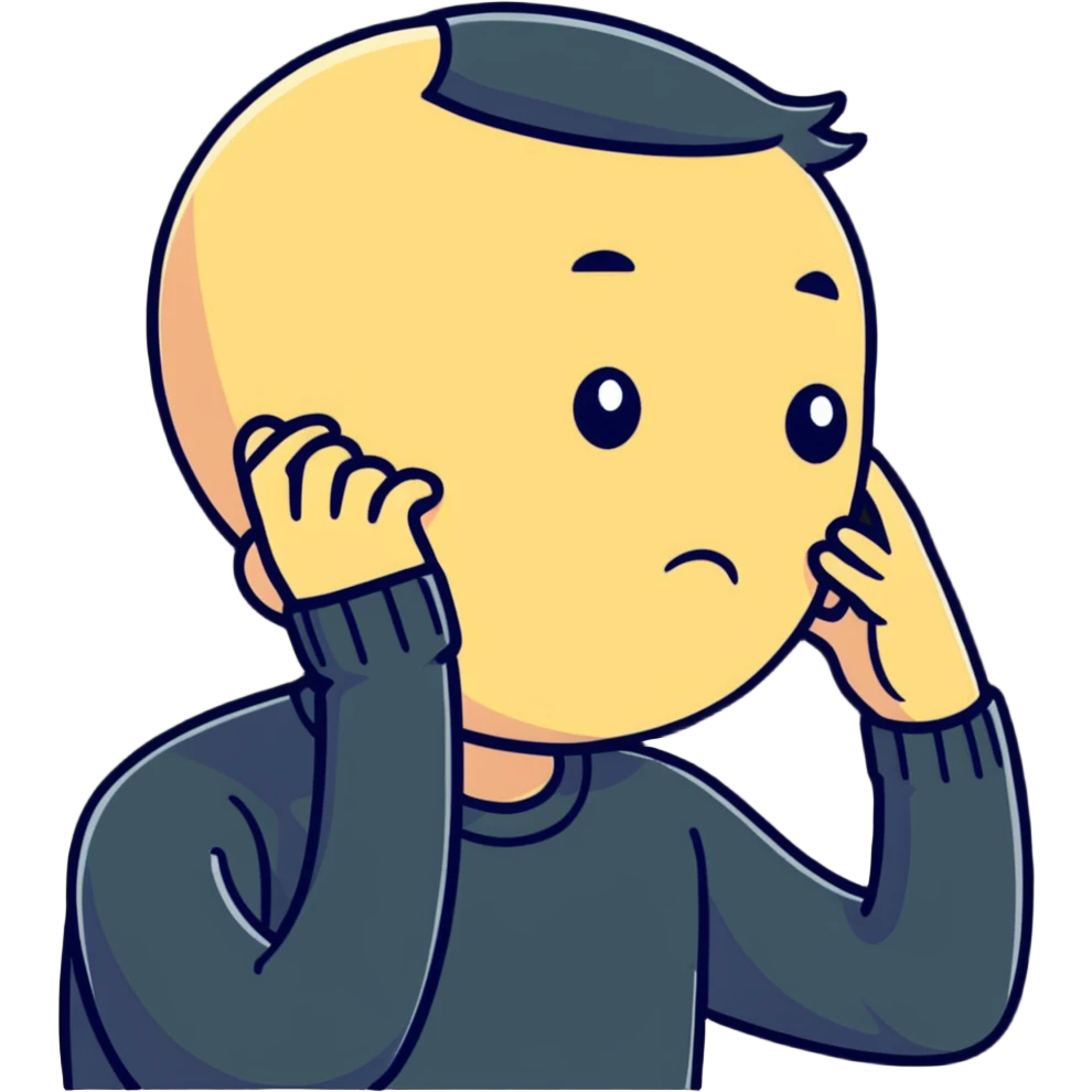 head scratching gesture emoji