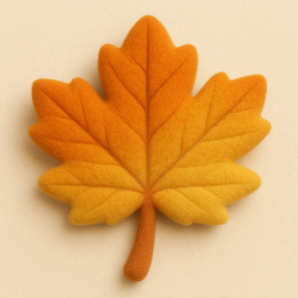 autumn leaf emoji