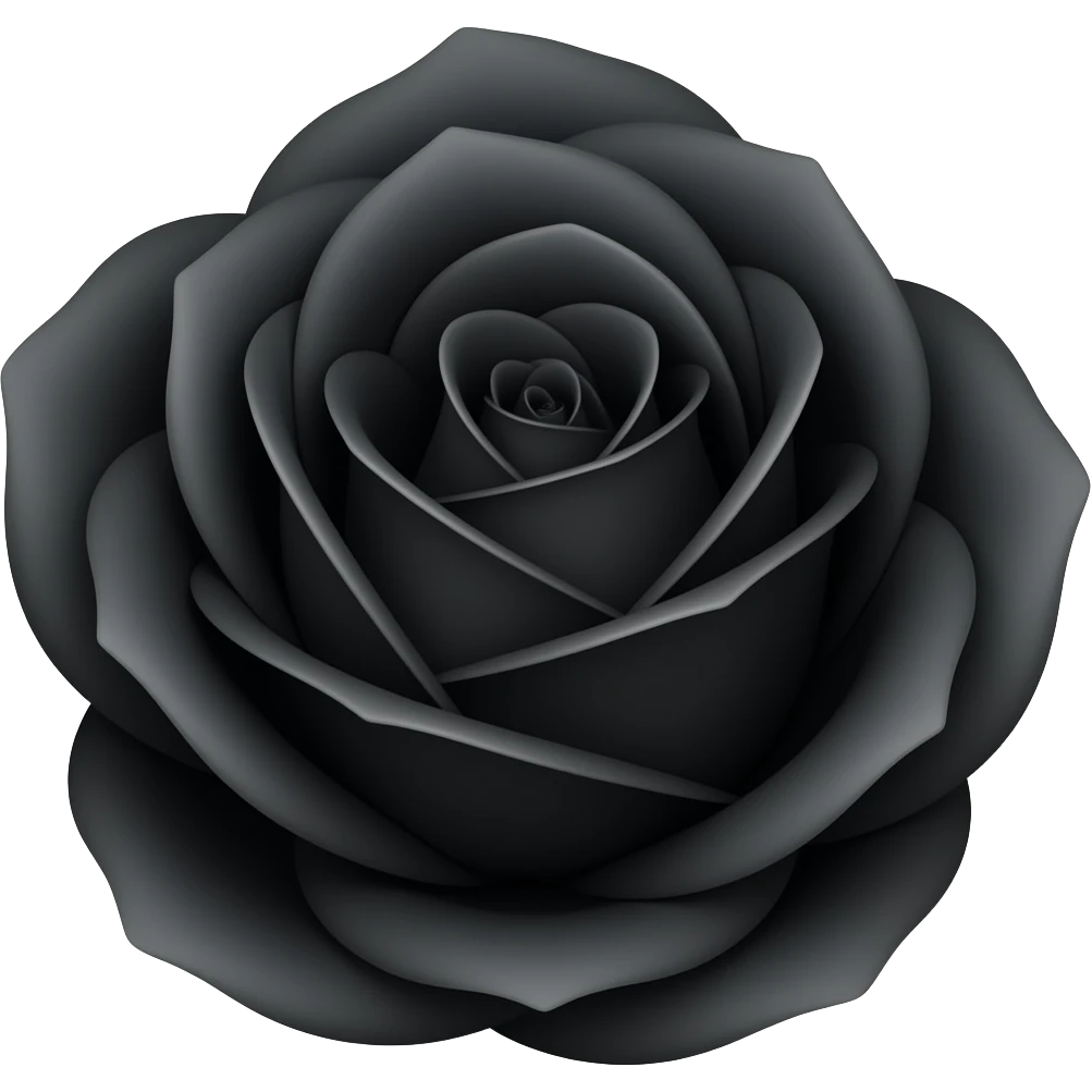 Black rose emoji