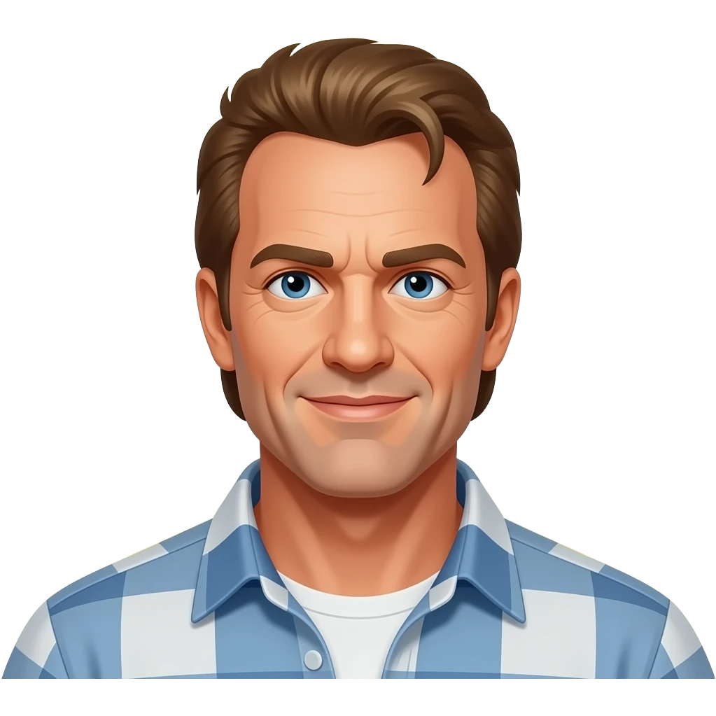 Chuck Norris with aura emoji