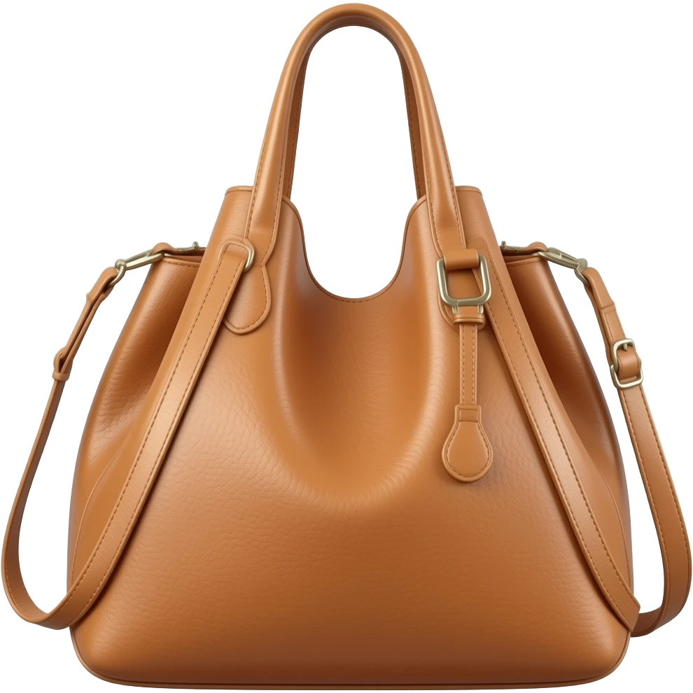leather slouchy tote bag emoji