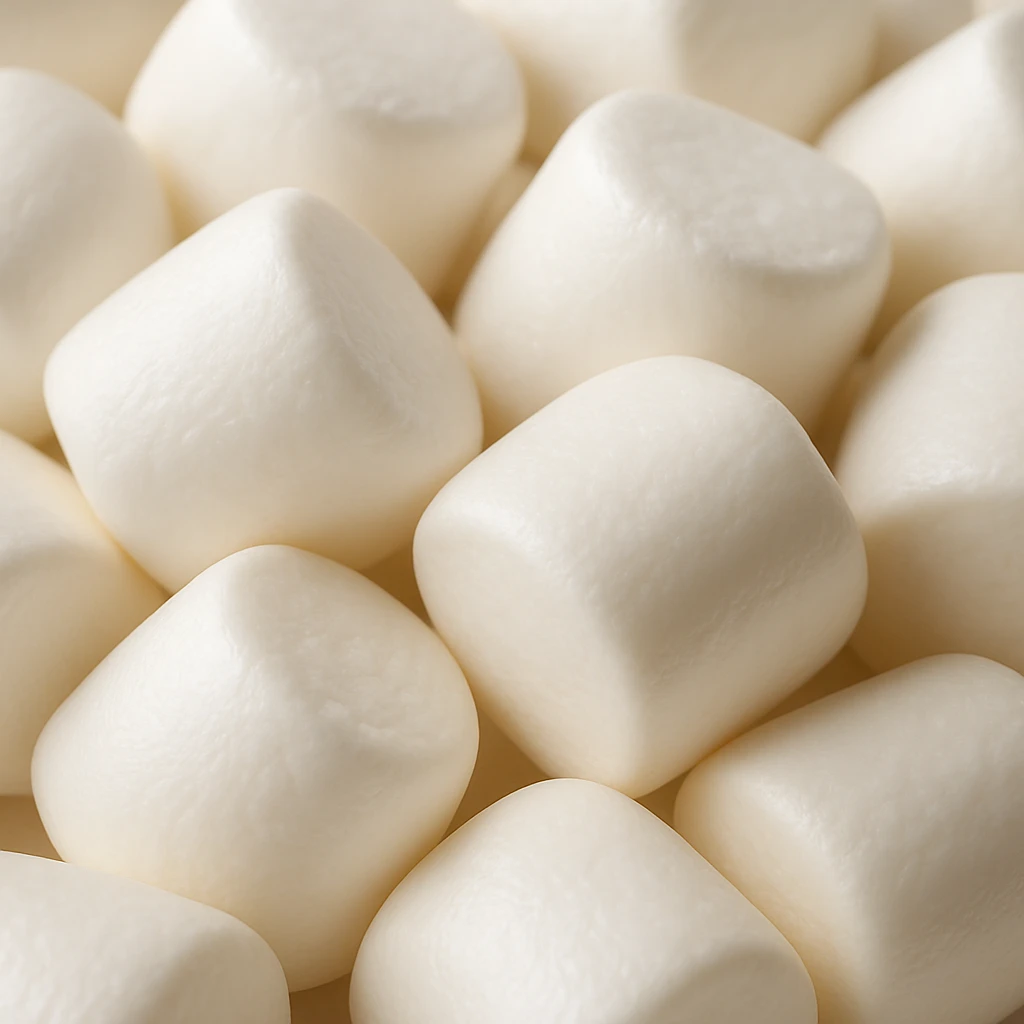 realistic marshmallows, soft texture, white, slightly glossy emoji