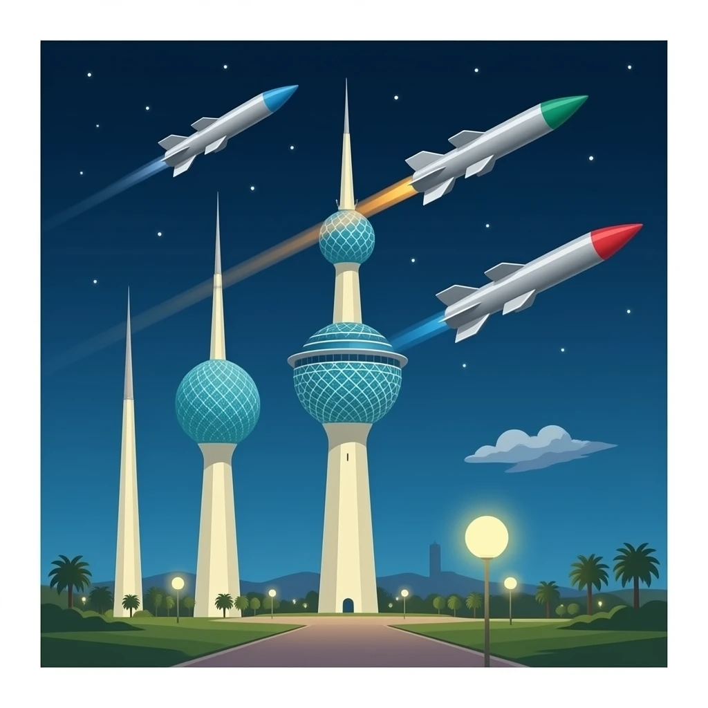 Kuwait Towers missiles coming to kuwait emoji