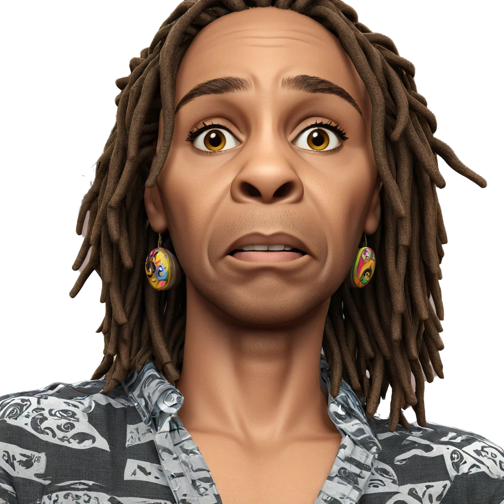 brown haired dreadlocked boy portrait emoji