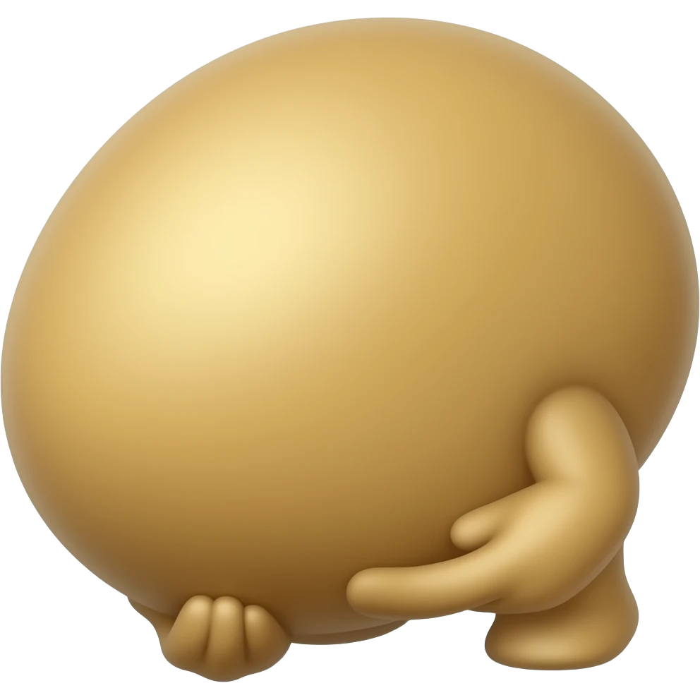 potato character bowing emoji