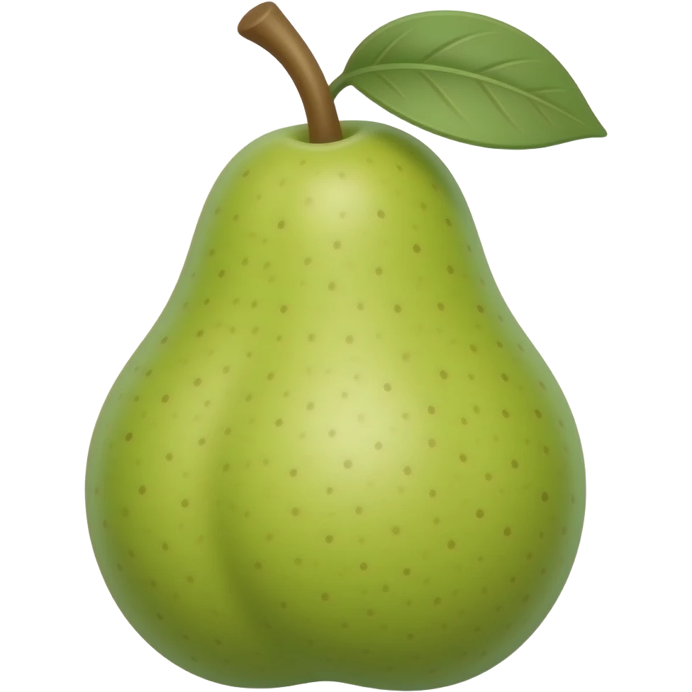 Green pear emoji