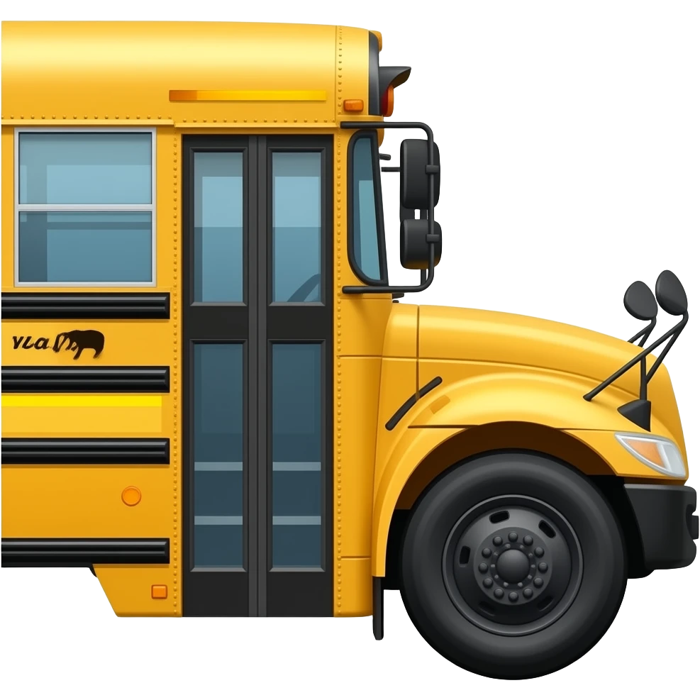 Arlington County Public School Bus side profile emoji