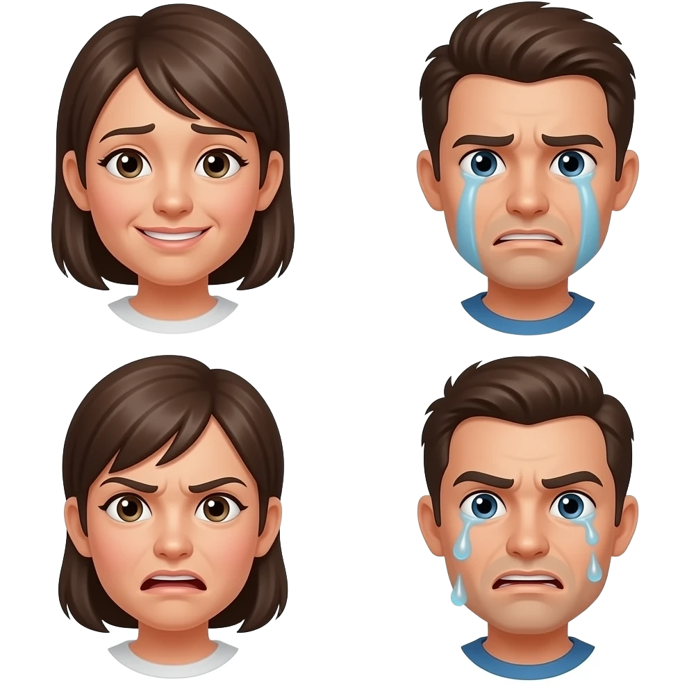 😄😢😡😨 emoji