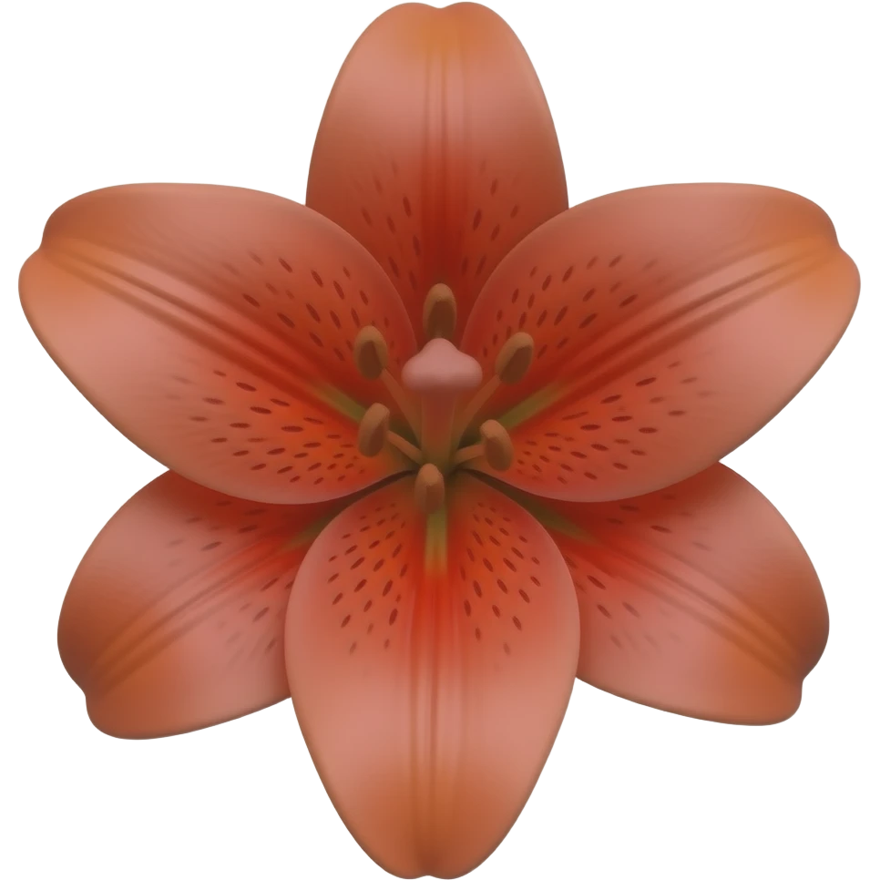 Red lily emoji